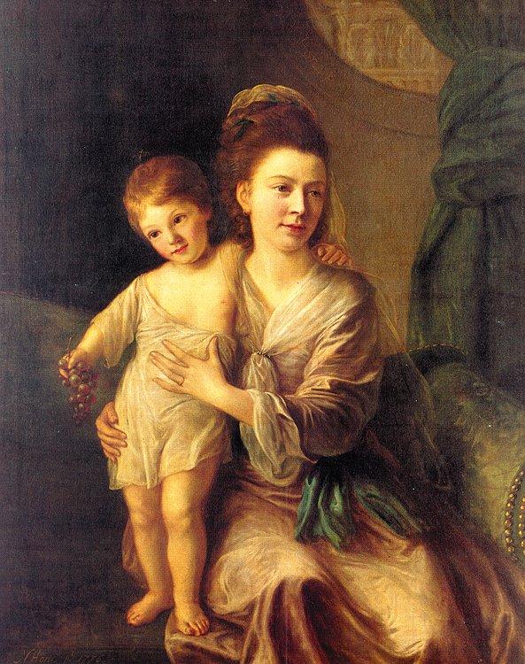 Nathaniel Hone Anne Gardiner with her Eldest Son, Kirkman France oil painting art